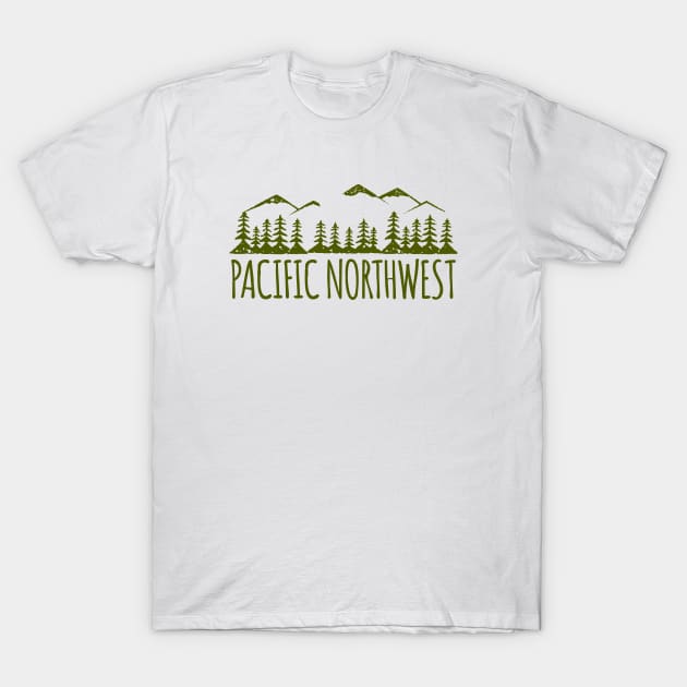 Pacific Northwest T-Shirt by happysquatch